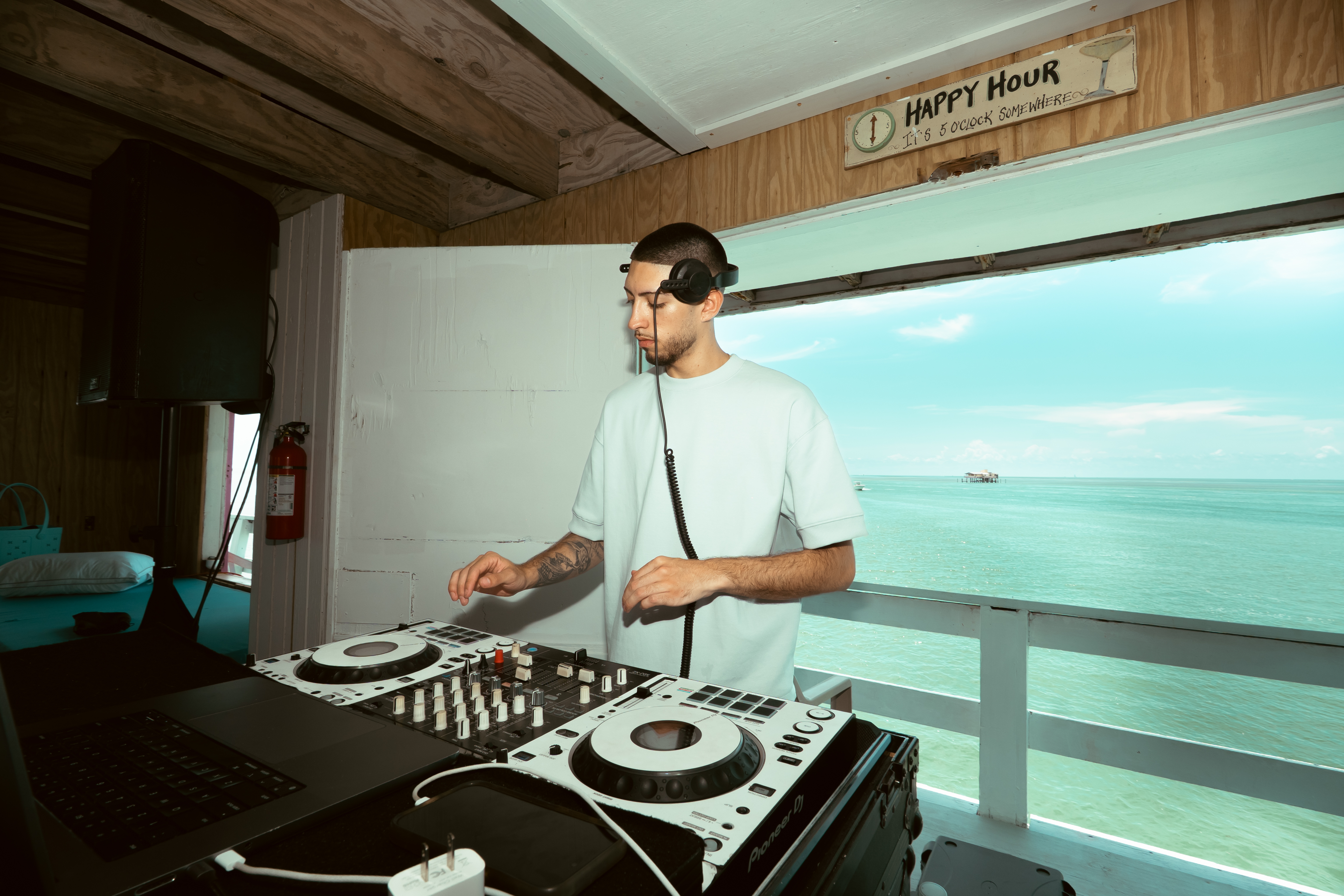Heat District DJ setup and event atmosphere