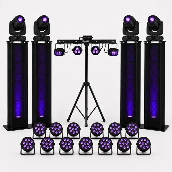 Event lighting package for DJ service