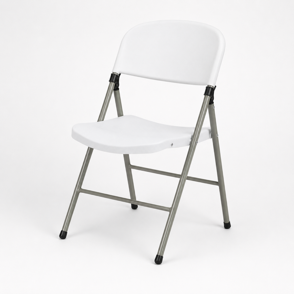 White folding chair rental