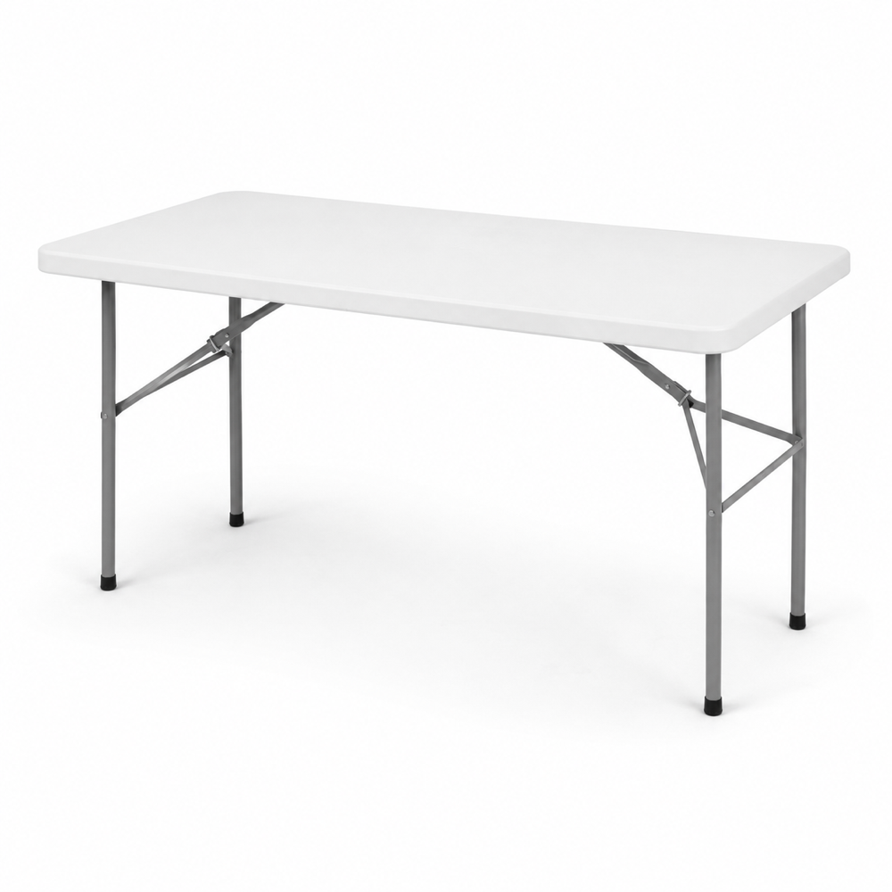 Four-foot white event table rental